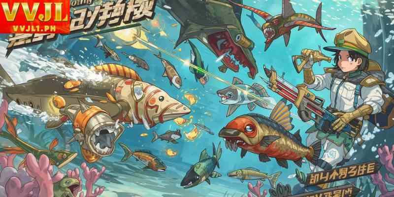 Competitive online fish shooting events
